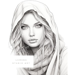 Desert Queen - Premium Adult Coloring Sheets - 3 Digital Printable Instant Download Pages - PNG PDF