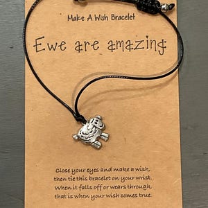 Ewe Are Amazing Make A Wish- Sheep Bracelet