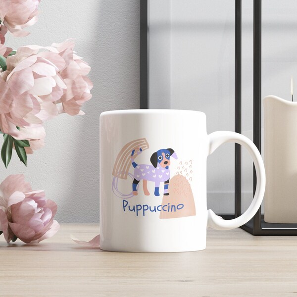 Puppuccino Tasse Hundeliebhaber Tasse Geschenkidee Puppy Mug