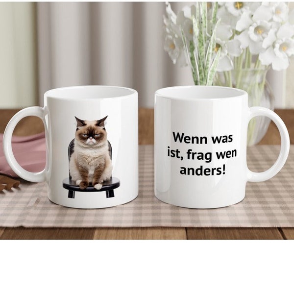 Grumpy Cat Tasse, Lustige Tasse, Geschenkidee
