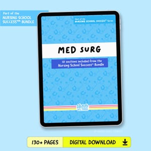 Med-Surg Nursing Notes Study Guide Bundle (Digital Download)
