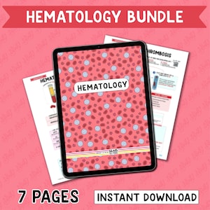 Hematology Nursing Notes Study Bundle