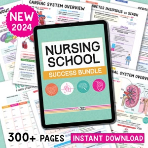 Nursing School Notes Success Bundle: Fundamentals, MedSurg, Pharmacology, Ob Maternity, Pediatrics
