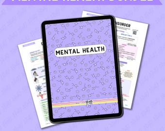 Mental Health Disorders Nursing Notes Study Bundle