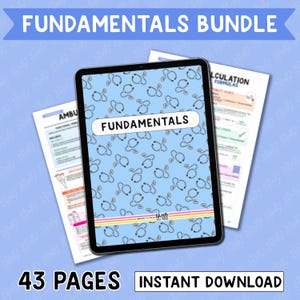 Fundamentals Nursing Notes Study Bundle | Nurse Well Versed