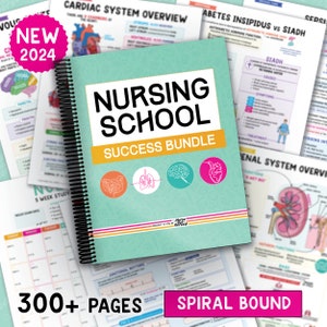 Nursing School Notes Success Bundle (SPIRAL BOUND): Fundamentals, MedSurg, Pharmacology, Ob Maternity, Pediatrics