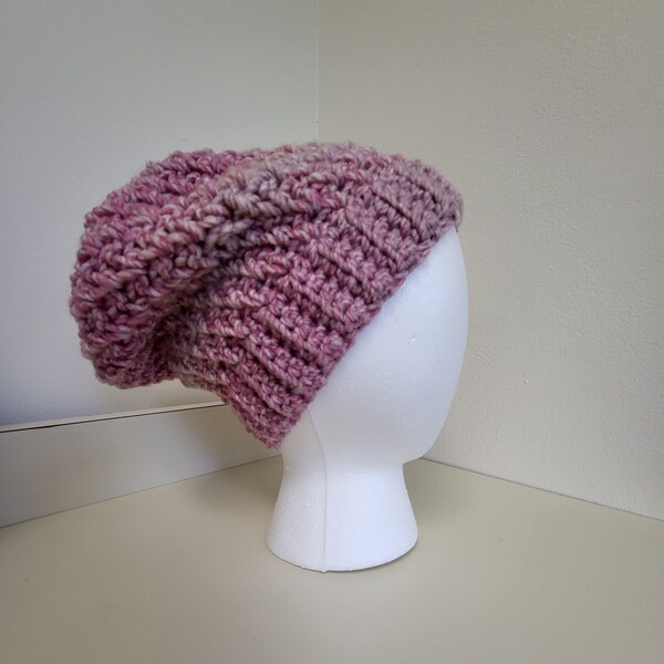 Crochet Beanie Multi Pink