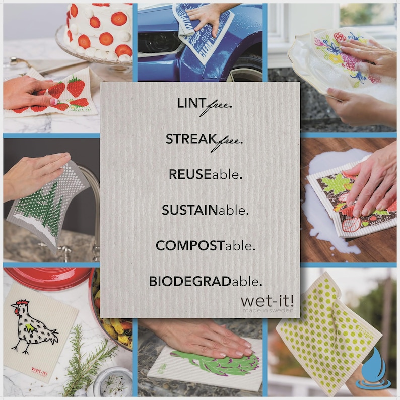 WetItBrand Swedish Dishcloth - Thumbnail 4