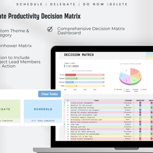 Decision Matrix Google Sheets | Task Priority Tracker |task Management ...
