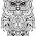 Printable 50 + Owl Mandala Adult Coloring Pages - Etsy UK