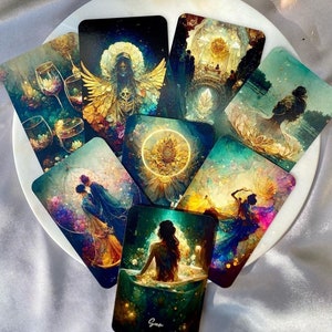 Jeu de tarots Lune de L'univers, cartes