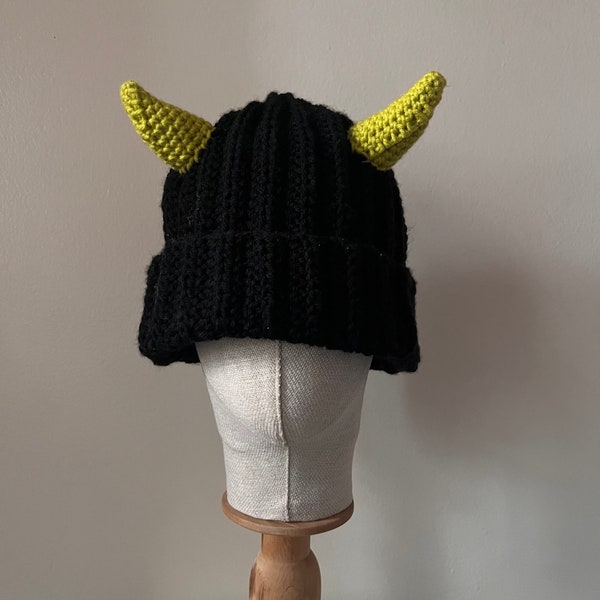 Crochet Devil Horn Beanie Customize/Handcrafted