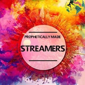 Streamers teints prophétiquement - Streamers teints sur mesure - Streamers culte