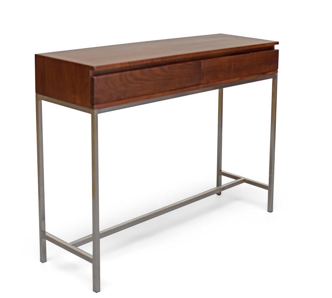 Walnut Small Console Table Etsy