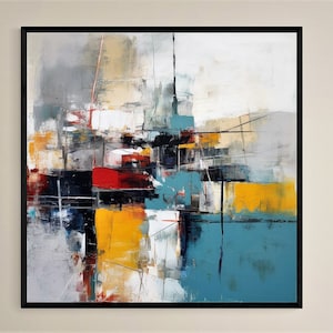 Abstract Brushstroke Art Print: Modern Home Decor (Digital Download)