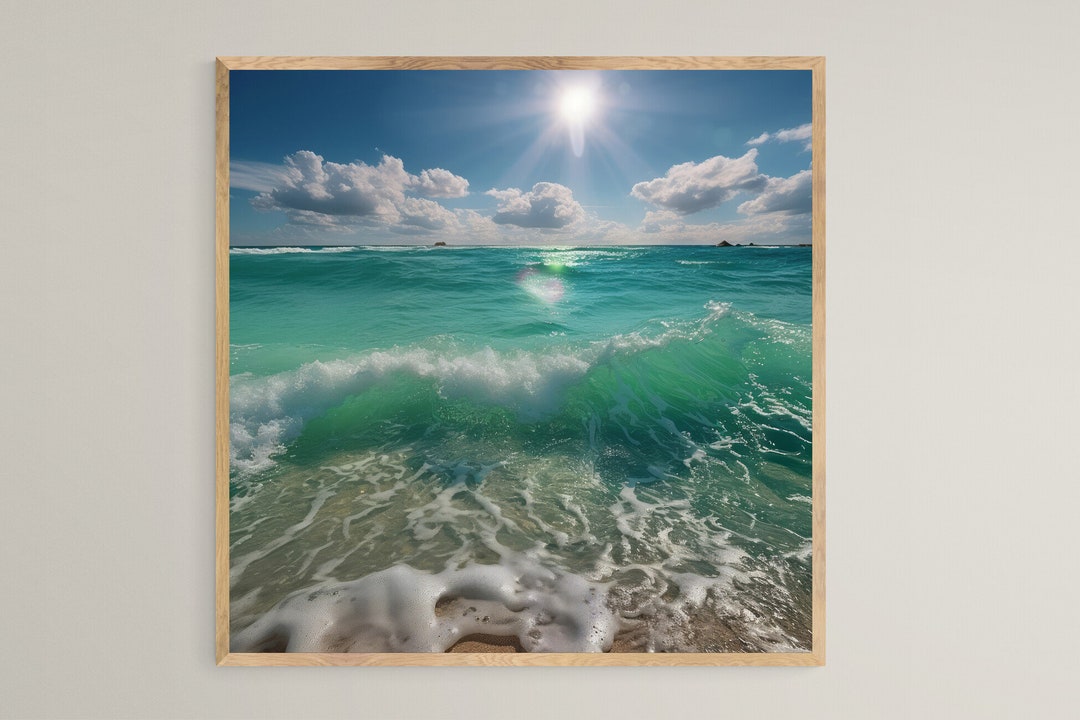 Beach Wall Art Ocean Wave Wall Art California Wall Art Etsy