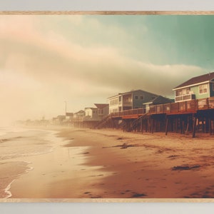 Coastal Beach House Art Print: Ocean Home Decor (Digital Download)