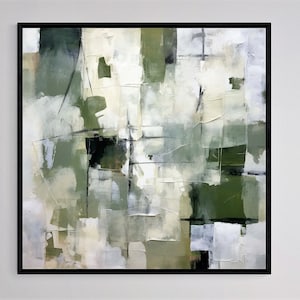 Green Abstract Art Print: Modern Wall Decor (Digital Download)