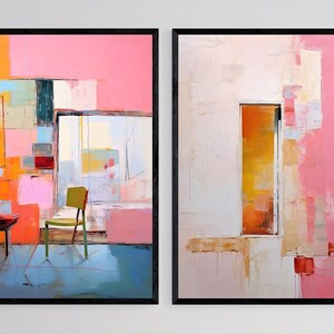 Abstract Wall Art Set: Modern Gallery Prints (Digital Download)