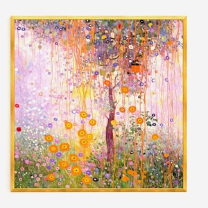 Flower Garden Art Print: Modern Floral Home Decor (Digital Download)