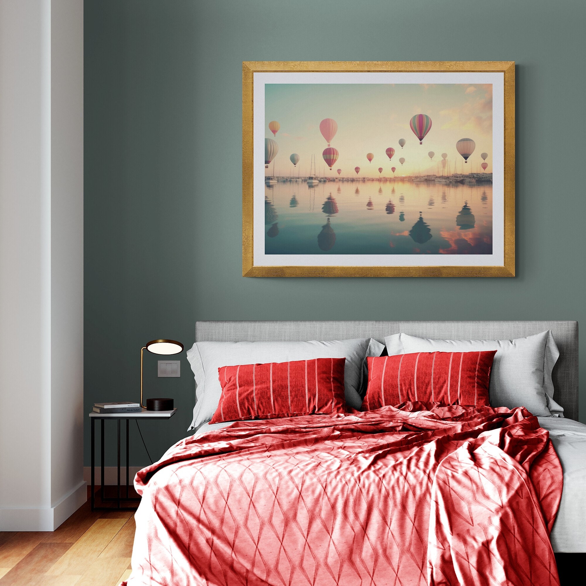 Hot Air Balloon Wall Art Hot Air Balloon Print Printable Etsy