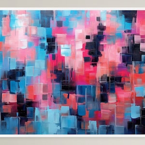 Colorful Abstract Wall Art: Modern Maximalist Decor (Digital Download)
