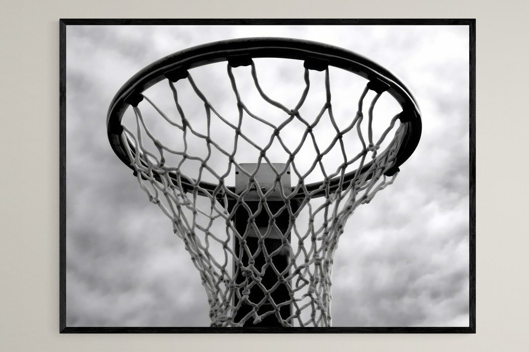 Basketball Hoop Art, Teen Boy Wall Art, Kids Room Wall Art, Dorm Room