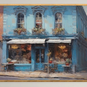 Vintage Paris Cafe Print: French Wall Art (Digital Download)