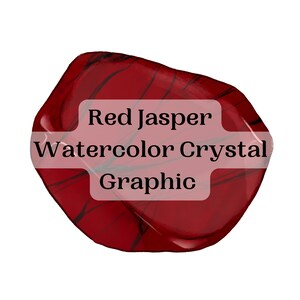 Red Jasper aquarel PNG afbeelding voor printables, lead magneten, sociale berichten, ambachten, scrapbooking, website, canvas