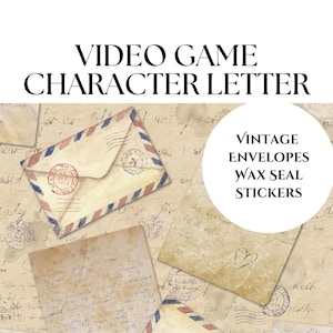Comfort Character letters, Letter from comfort character, Personalized comfort character letter, letter from fictional character, video game