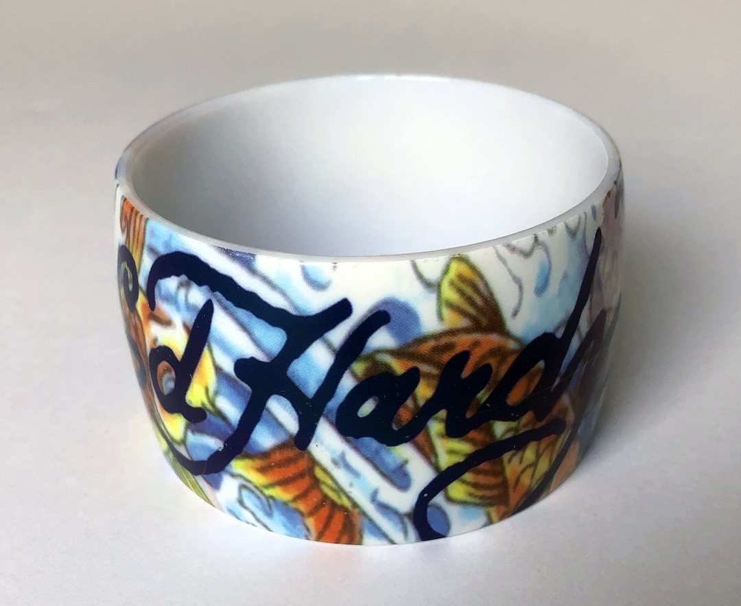 Y2K Vintage ED HARDY Bangle Koi Fish - Etsy