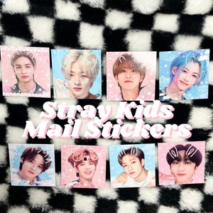 Stray Kids [Fanmade] Pegatinas de correo de Kpop, pegatinas de correo de amor de Felix Changbin Hyunjin Bangchan Leeknow Han I.N regalo perfecto para Stays