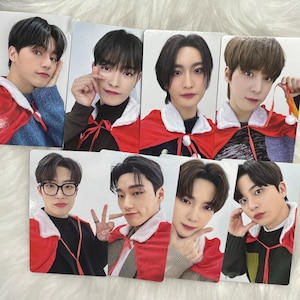 Ateez [Officieel] Christmas Photocards PC, Album poca, Wonyoung, Seonghwa, San, Yeosang, Hongjoong, Mingi, Yunho, Jongho