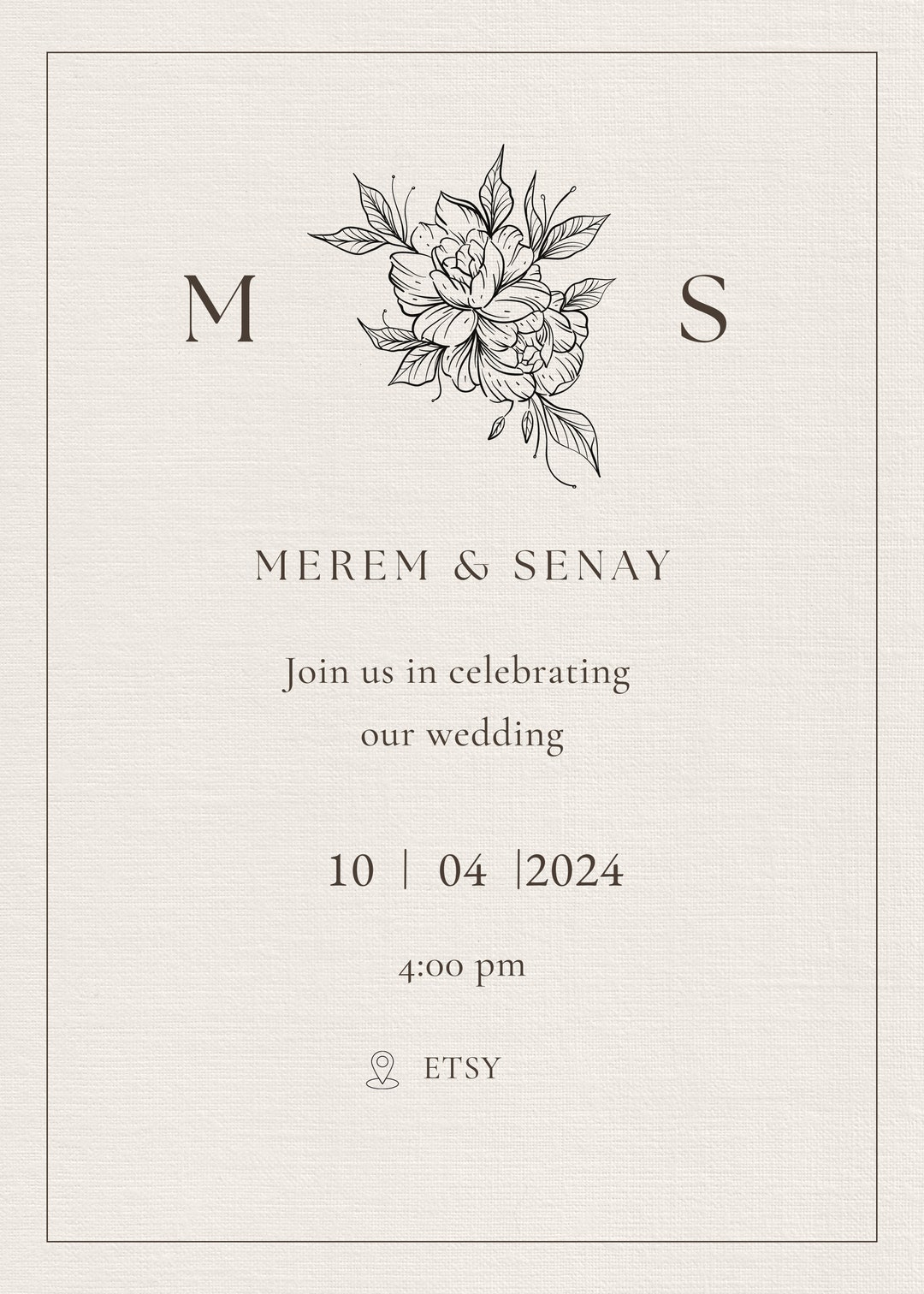 Invitation Cards Templates Etsy