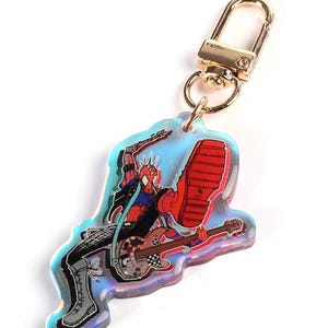 Spiderpunk Hobie Brown Keychain Charm, Across the Spiderverse