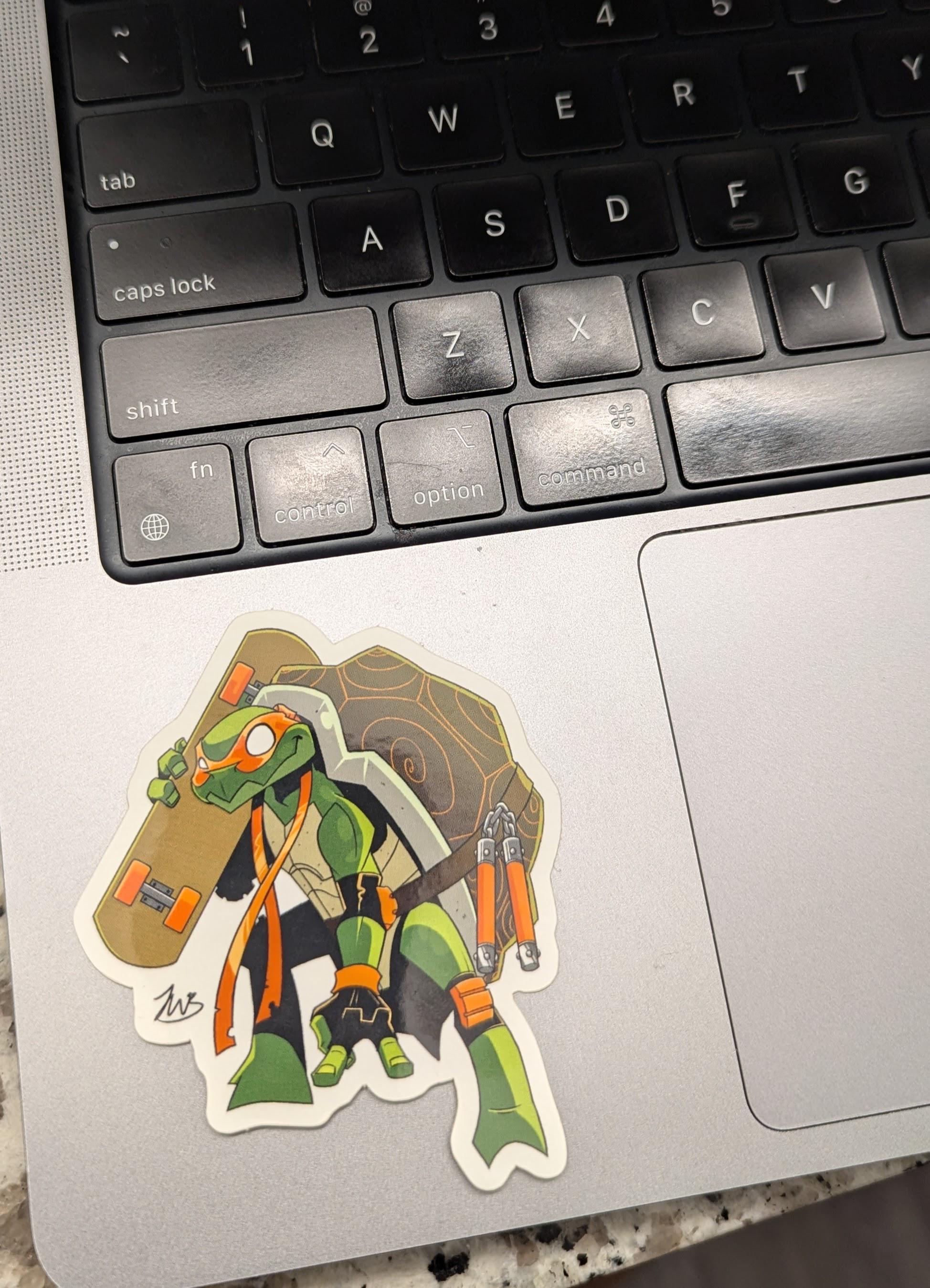 Michelangelo Teenage Mutant Ninja Turtle TMNT Sticker - Etsy