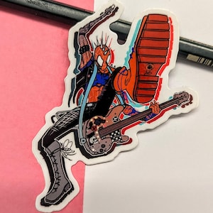 Spiderpunk Hobie Brown Sticker, Across the Spiderverse