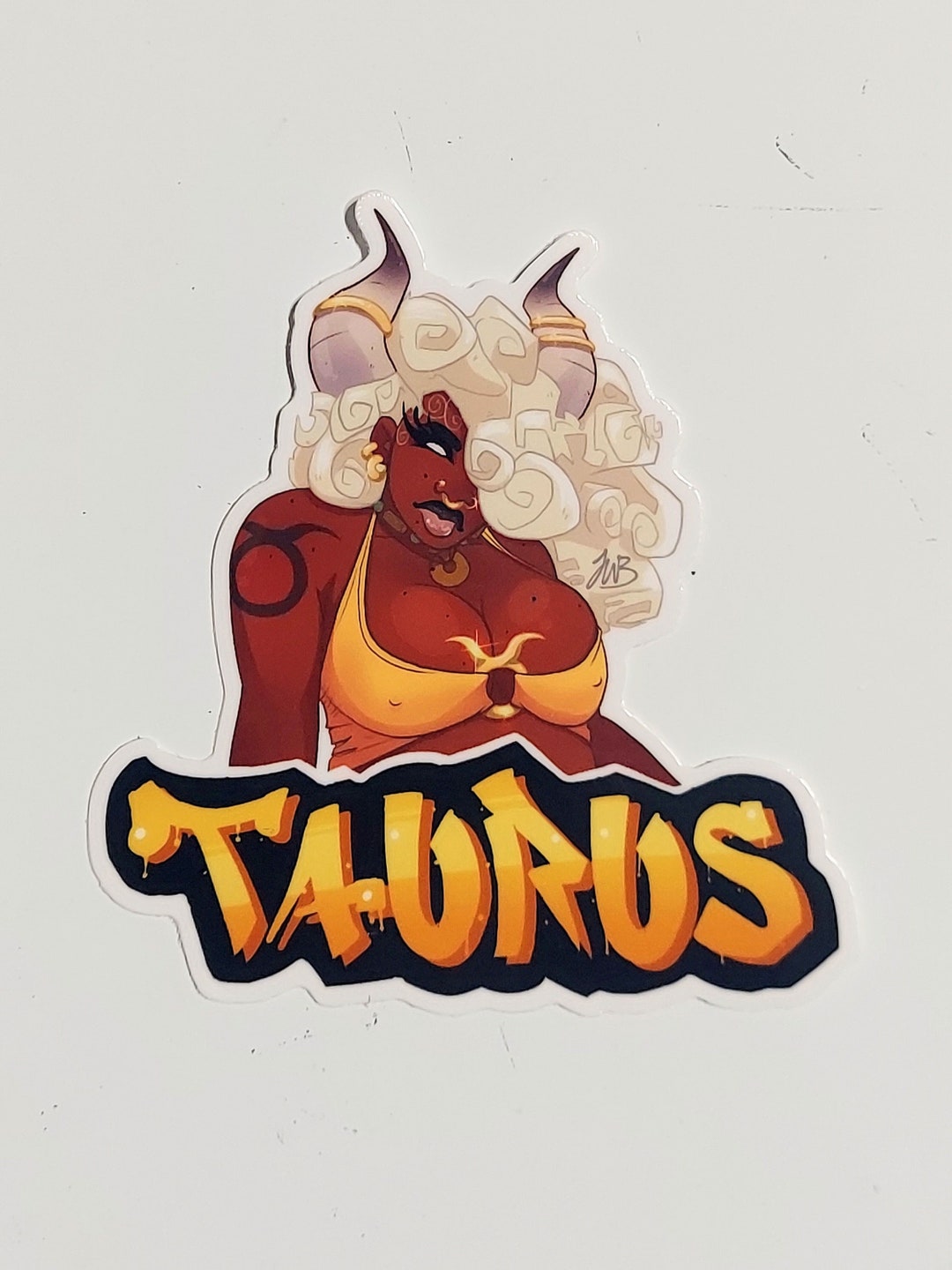 Taurus Black Girl Astrology Zodiac Sign Sticker - Etsy