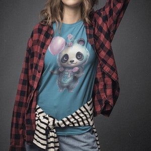 Panda with balloon T-shirt