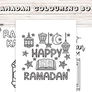 Printable Ramadan Coloring Book for Muslim Kids – Digital Islamic Activity Book featuring mosques, crescent moons, lanterns, Quran, duas, iftar, and Eid celebrations. Perfect for Ramadan homeschool, Sunday school, and Islamic learning, this fun and educational Ramadan activity book nurtures creativity while teaching kids about fasting, prayer, and gratitude. Instantly download, print, and enjoy meaningful Ramadan crafts for toddlers, preschoolers, and young children