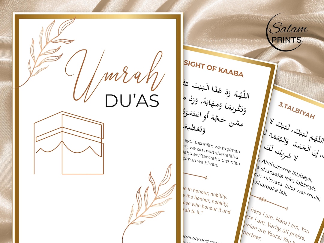Cartes Umrah Dua en PVC – Tawaf Tasbih – Guide étape par étape, liste de contrôle de la Umra Cartes Umrah Dua en PVC – Tawaf Tasbih – Guide étape par étape, liste de contrôle de la Umra