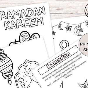 Printable Ramadan Coloring Book for Muslim Kids – Digital Islamic Activity Book featuring mosques, crescent moons, lanterns, Quran, duas, iftar, and Eid celebrations. Perfect for Ramadan homeschool, Sunday school, and Islamic learning, this fun and educational Ramadan activity book nurtures creativity while teaching kids about fasting, prayer, and gratitude. Instantly download, print, and enjoy meaningful Ramadan crafts for toddlers, preschoolers, and young children