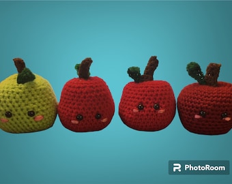 Handcrafted Crochet Apple, Soft Plush Toy
