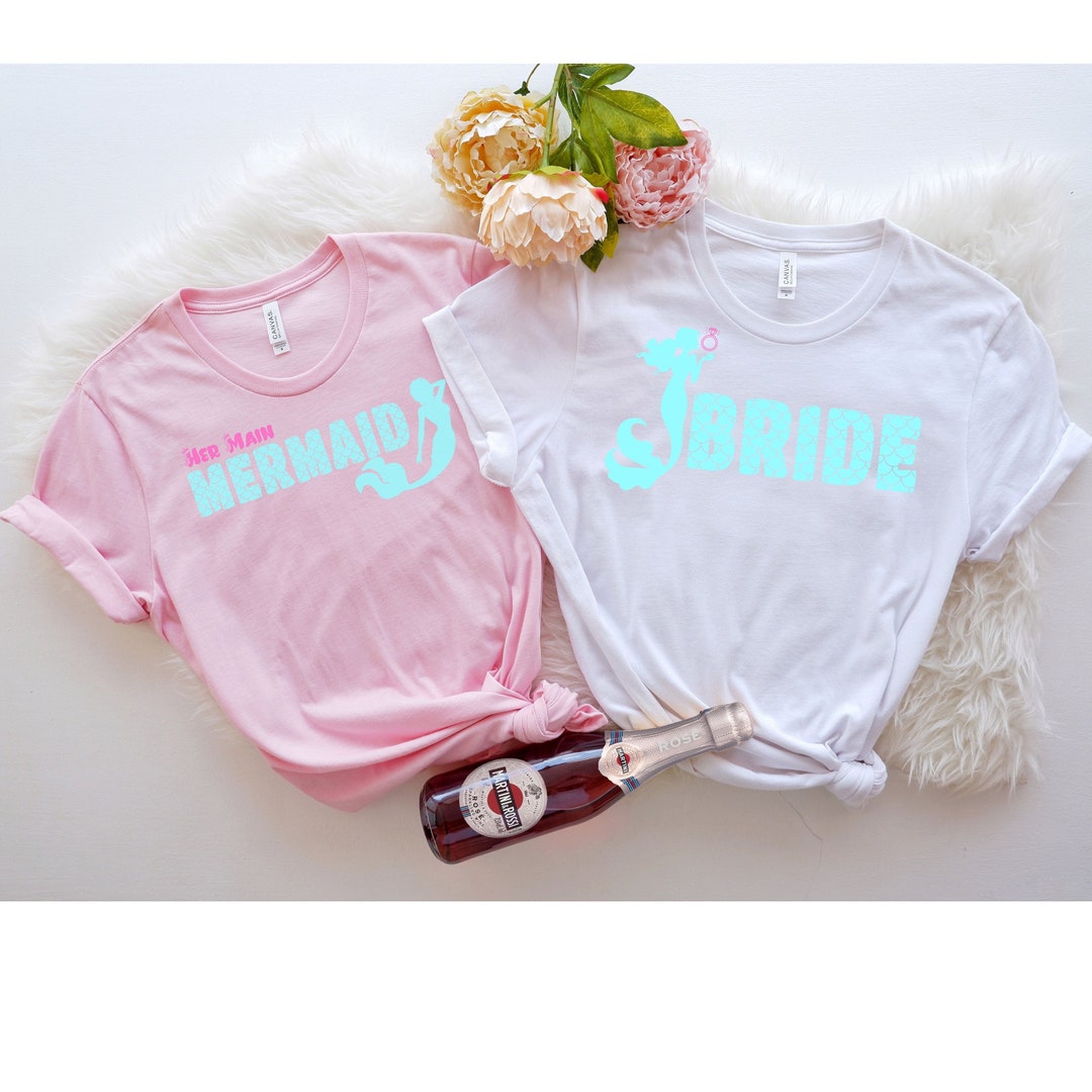 Mermaid Bachelorette, Mermaid Bridal T-shirt, Mermaid Squad, Nautical ...
