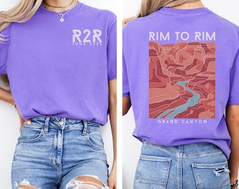 Personalized Rim to Rim Grand Canyon t-shirt, Grand Canyon shirt, national park shirt, national park, hiking gifts, hiking, grand canyon top
