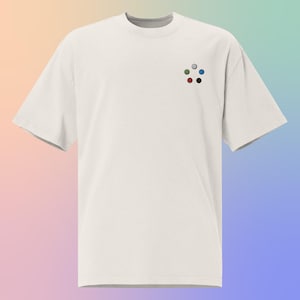 Embroidered Magic the Gathering Mana Symbols T-Shirt - Sleek and Minimalist MTG Shirt - Geek Chic Apparel for Wizards
