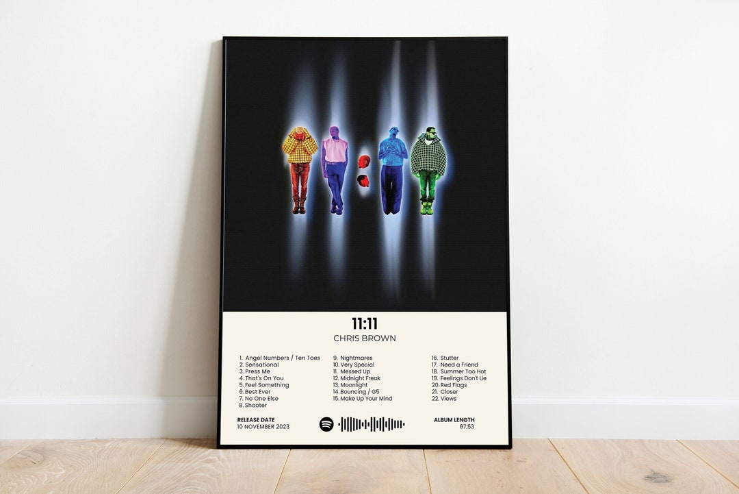 Chris Brown Album Cover 11 11 Album Cover Poster Digital Album Art ...