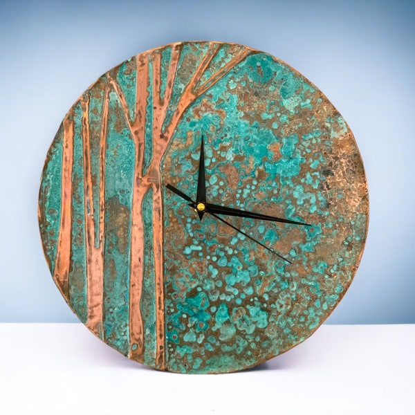 Wall Clock, Copper Wall Clock, Oversized Wall Clock, Wall Clock Modern, Wall Clock Large, Copper Art, Oversize Wall Clock, Big Wall Clock