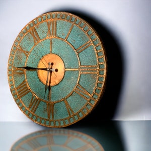 Copper Wall Clock, Wall Clock With Numbers, Unique Handmade Clock, Rustic Decor, Gift for Him, Wall Clock Unique, Wall Clock, Large Clock imagem 9