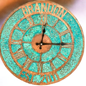 Wall Clock-Customizable Clock-Personalized Copper-Personalized Clock-Copper Wall Clock-Copper Gifts-Baby Room Decoration-Wall Clock Unique